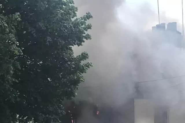 The fire in St Leonards Way yesterday is being treated as arson.