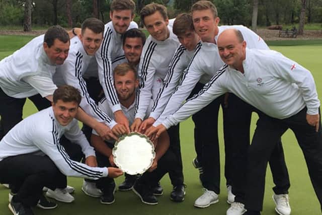 Northamptons Ben Jones (second from right) was part of the England team that beat France