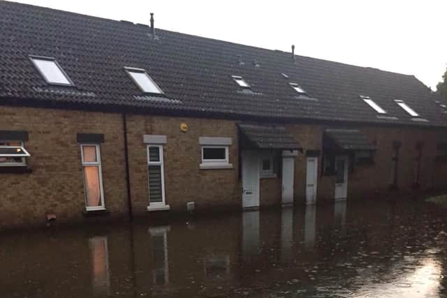 The neighbours homes were flooded on Sunday night and many of their possessions have now been ruined.