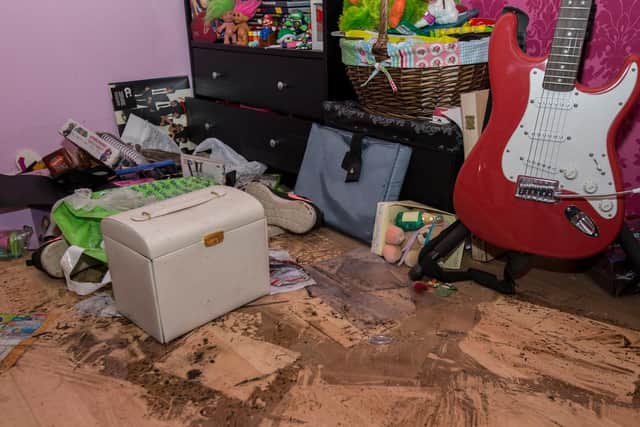 Jade Digby's bedroom has been left looking filthy.
