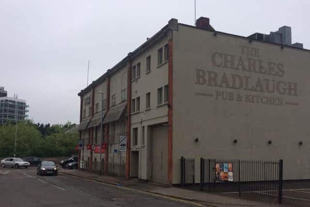 The victim claims she was kidnapped outside the Charles Bradlaugh pub and sexually assaulted by Adam Dusza and Sebastian Foit.