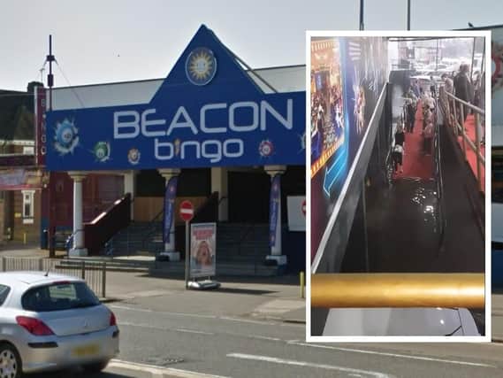 The clip of Beacon Bingo's flooded underground car park has been viewed more than 170,000 times.