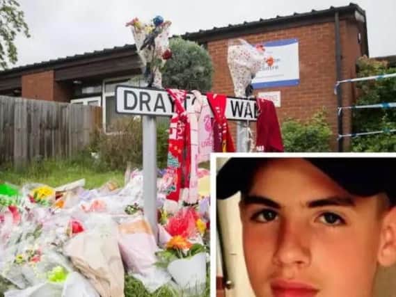 Flowers and tributes have been laid at Drayton Walk where Louis-Ryan Menezes was killed on Friday.