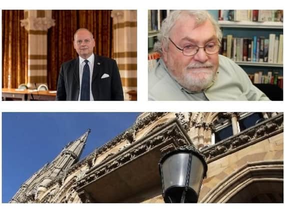 Northampton Borough Council, led by Councillor Jonathan Nunn, top left, is set to be scrapped in 2020. In its place, a unitary authority and a town council, which former leader John Dickie, top left, believes will have limited powers.
