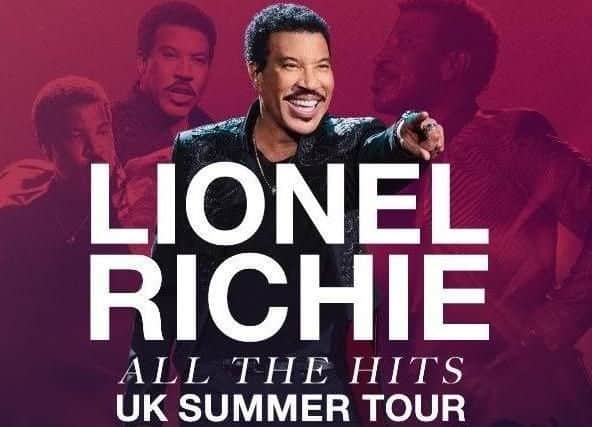 Richie will take to the stage at around 7pm.