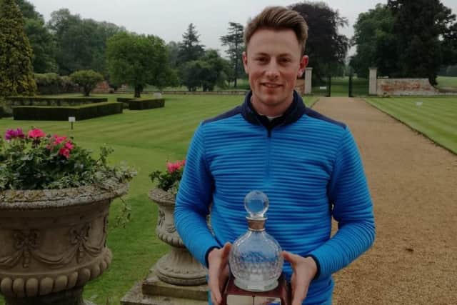 Michael Campbell is all smiles after winning the NGL Open at Wellingborough