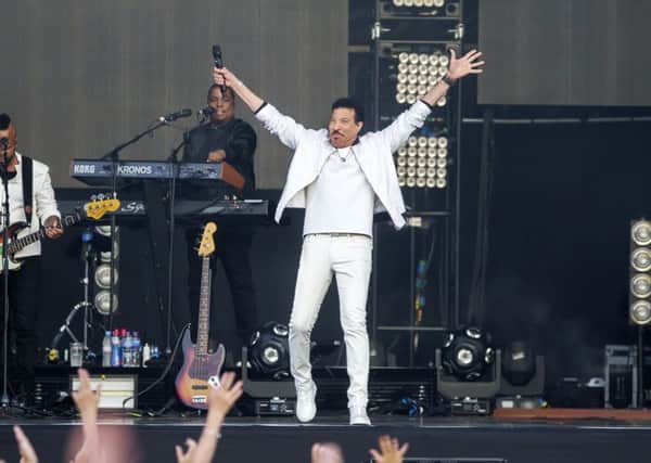 Lionel Richie performing at Franklin's Gardens, Northampton