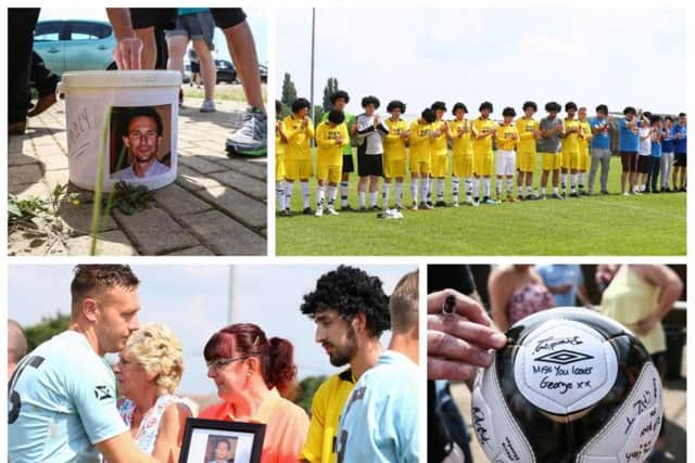 Hundreds turned out to remember Stephen "Swanny" Swann at a charity football match.