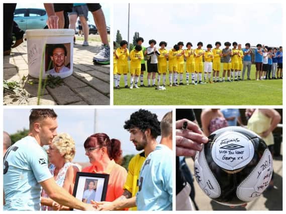 Hundreds turned out to remember Stephen "Swanny" Swann at a charity football match.