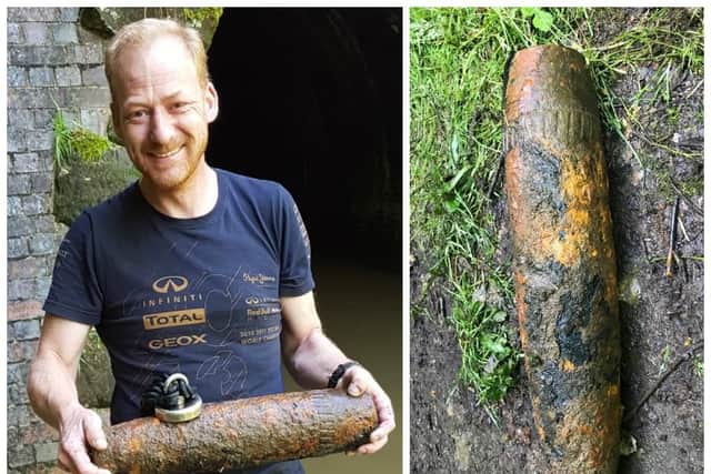 Phil Congreve found the unexploded bomb near the Braunston tunnel on the Grand Union Canal