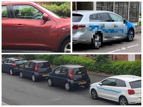 Dozens of cars were vandalised in an overnight spree.