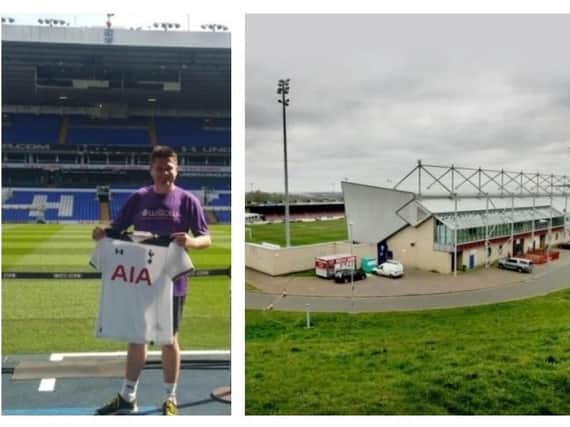 Chris Cowlin has set himself the goal of visiting 92 football league clubs in 12 days... and running around them.