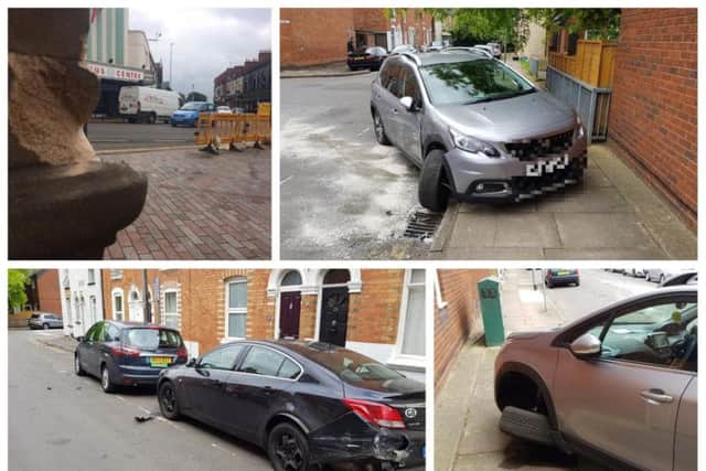 Several cars in residential streets off Wellingborough Road were damaged in what is suspected to have been a drink-driving incident.