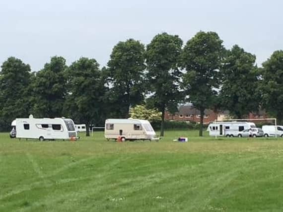 The group of travellers' will be moved on tomorrow morning if they haven't vacated the park by 11am.