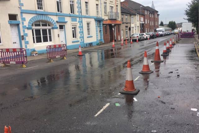 Residents say they are fed up of the leaking burst mains in St George's Street.