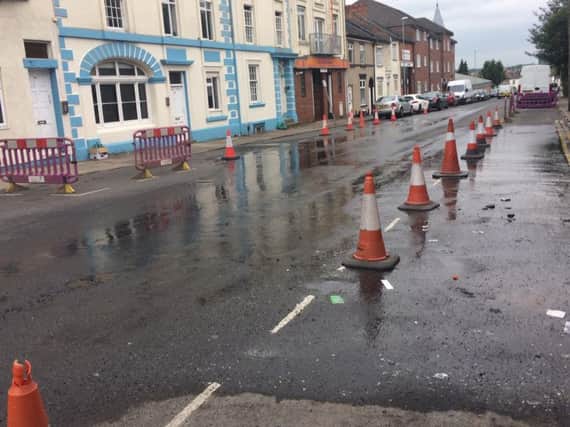 Residents say they are fed up of the leaking burst mains in St George's Street.