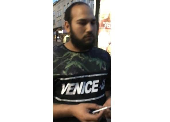 Police want to speak to this man about an assault in Mercers Row.