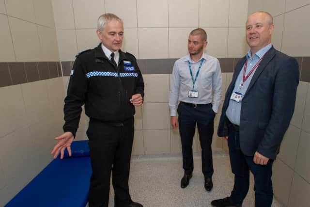 Chief Superintendent Mick Stamper, Northamptonshire Police; Adam Smith, NHFT and Stephen Mold, Northamptonshire Police and Crime Commissioner