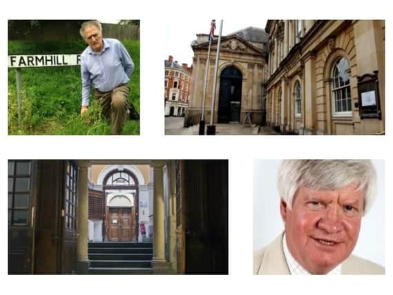 County Hall is set to be sold to the highest bidder. But Councillor Dennis Meredith - top left - is among many opposition councillors opposing the move. Cabinet member for finance Councillor Michael Clarke, says the sale is necessary.