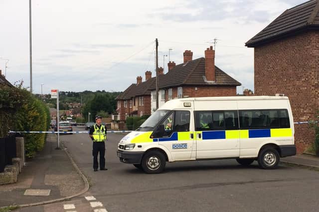 Police at the scene