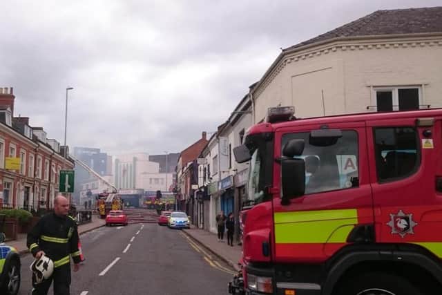 Firefighters are expected to remain on the scene of the fire tonight.