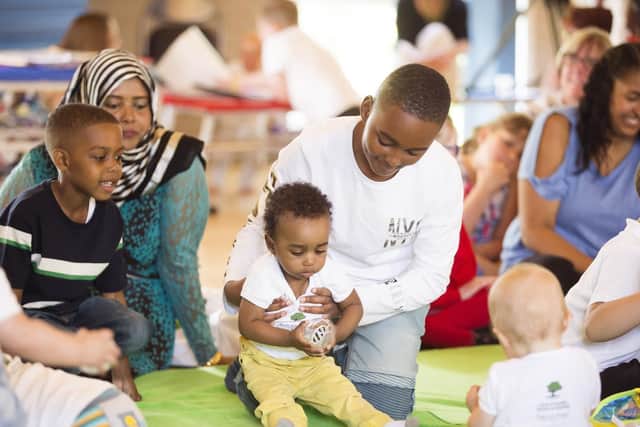 Babies and their parents were invited to a 'ceremony' on Friday at the University of Northampton after the babies finished their final lessons with the school children. Pictures: Kirsty Edmonds.