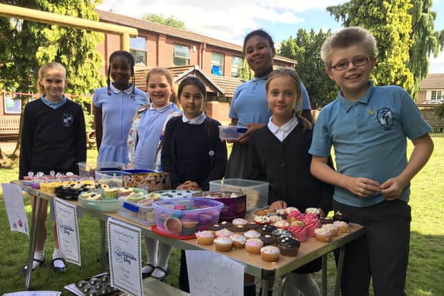 Children at the school raised 70 through their bake sale for the national charity.