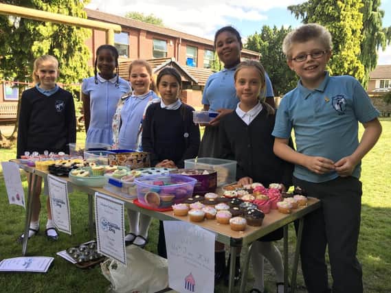 Children at the school raised 70 through their bake sale for the national charity.