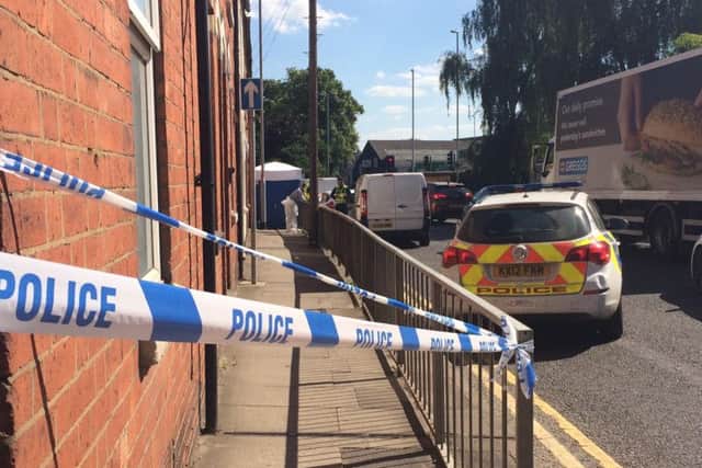 A man has been arrested on suspicion of murder after a body was found at a home in Victoria Gardens yesterday.