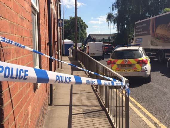 A man has been arrested on suspicion of murder after a body was found at a home in Victoria Gardens yesterday.