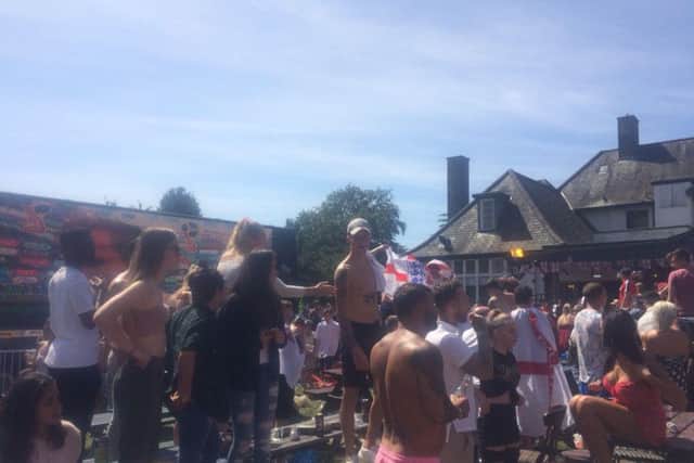 World Cup fever well and truly hit Northampton today, with the Spinney Hill pub packed for England versus Panama.