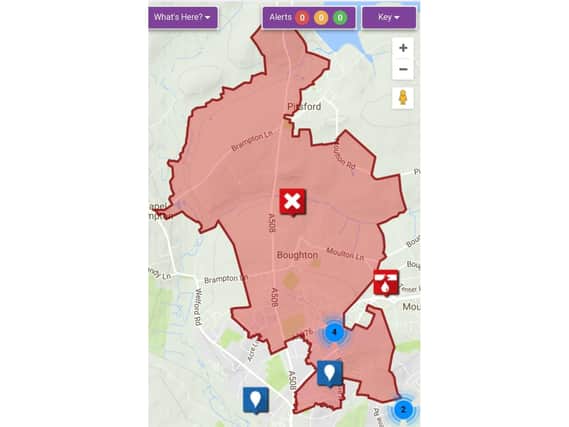 Residents in the Kingsthorpe area were affected by the outage
