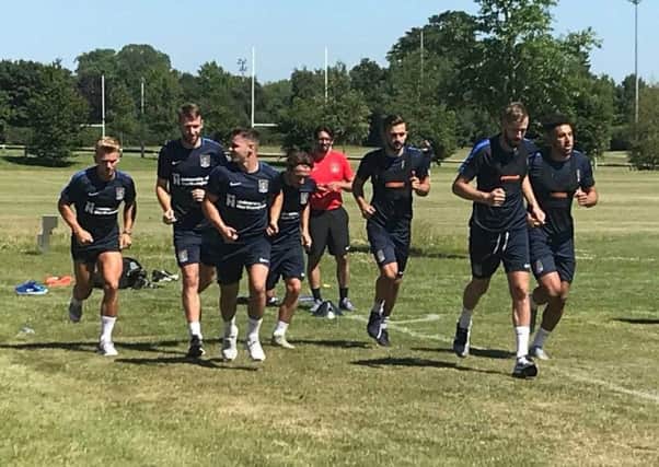 The Cobblers players are back in pre-season training