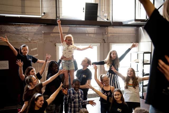 Bugsy Malone in rehearsals