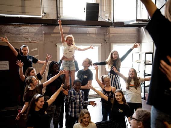 Bugsy Malone in rehearsals