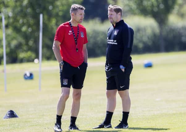 Andy Todd (right) was named as Cobblers boss Dean Austin's assistant last week (Picture: Kirsty Edmonds)
