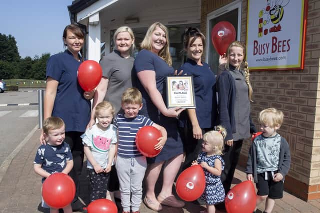Busy Bees Day Nursery in Spinney Hill were thrilled to claim second place.