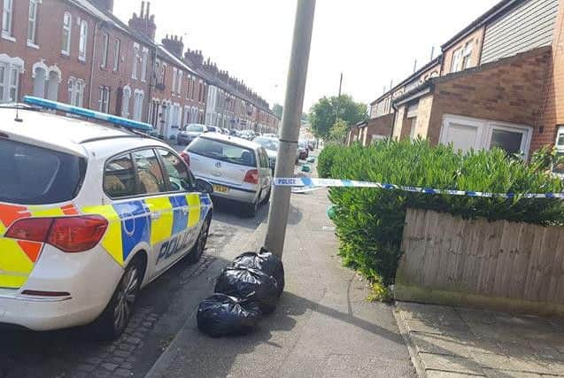 Police have cordoned off a home in Spencer after it was hit by a fire overnight.