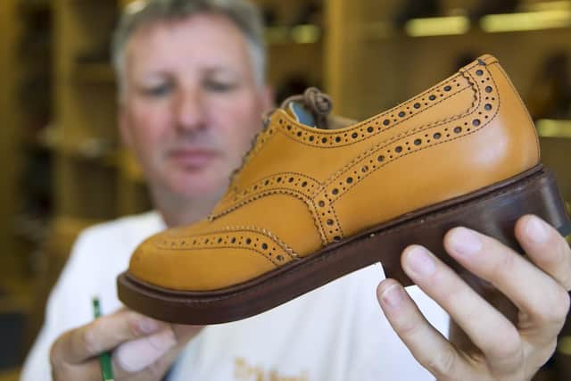 It takes eight weeks to manufacture a pair of Trickers boots, which are hand made in St Michaels Road.