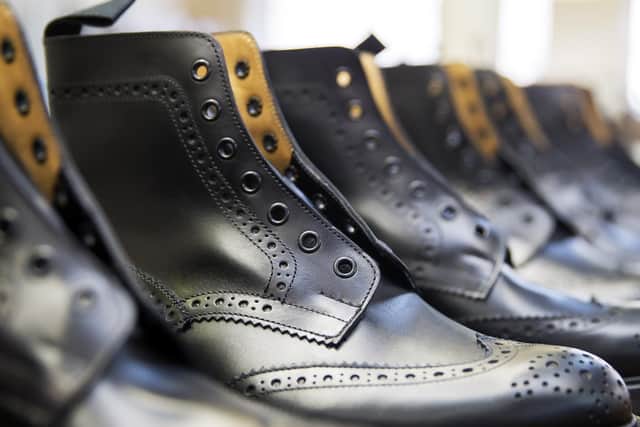 I takes 260 individual processes to make a pair of Trickers country boots.