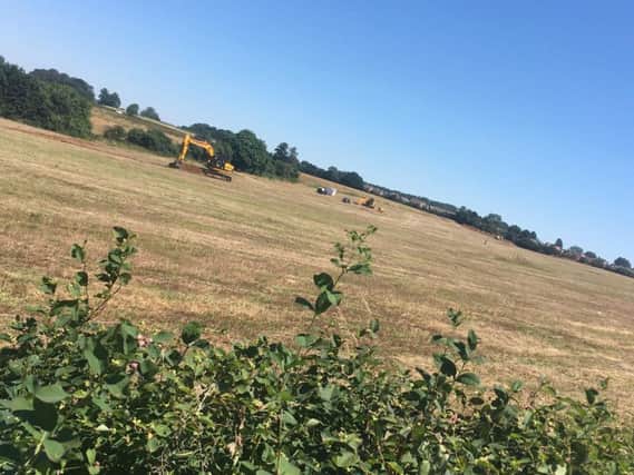 Diggers have moved onto phase two of the Buckton Fields development - as seen from the back garden of Keith Mills' house in Sherwood Avenue.