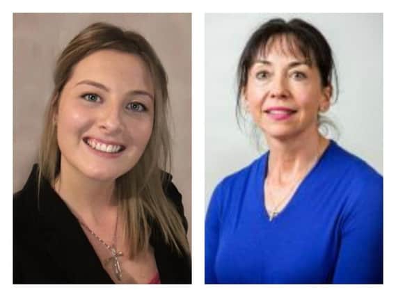 Councillor Lizzy Bowen (right) was axed from the county council prompting a by-election, which was won by Lib Dem Councillor Abigail Medina (left).
