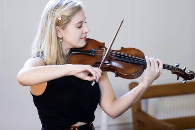 Violinist Sophie Phillips.