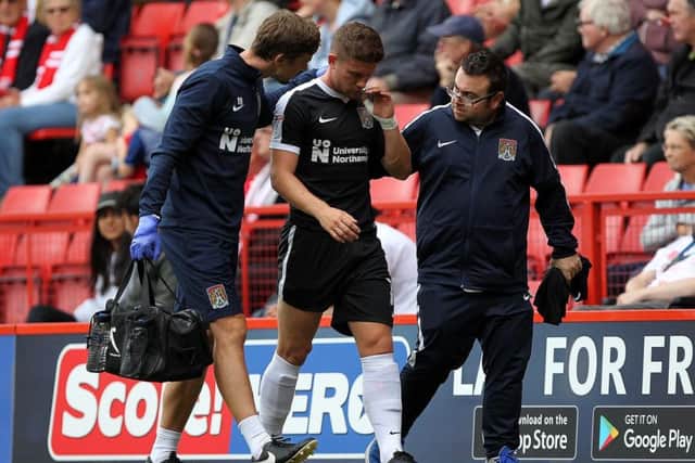 Aaron Phillips hasn't played for the Cobblers since the 4-1 defeat at Charlton last August