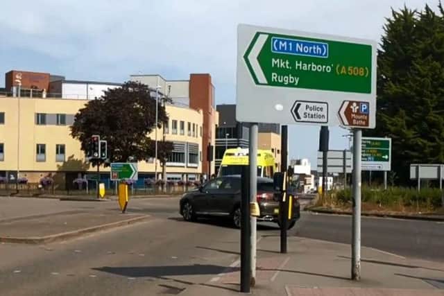 The near miss on The Mounts in Northampton