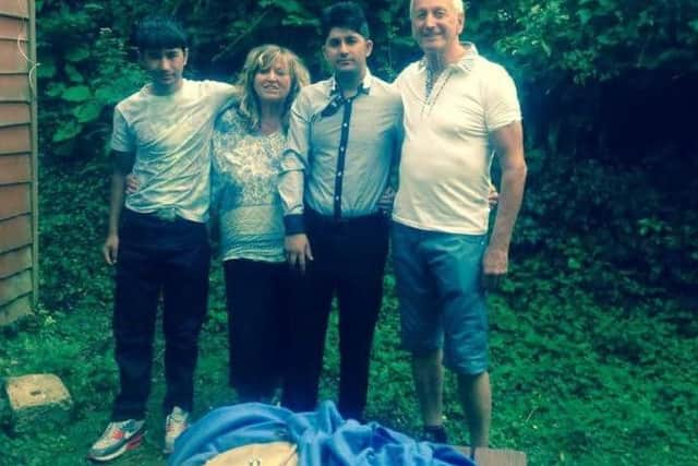 PIctured L-R: Aziz, Jenny, Faizullah  brother of Aziz - and Paul.