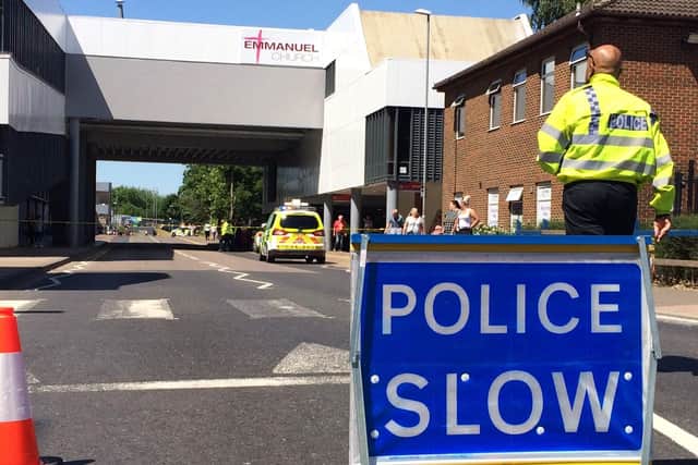Emergency services are currently dealing with the ongoing incident.