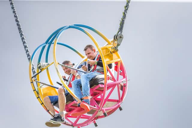 Pictures show the rides heading to the festival on the Racecourse this weekend. Picture: Kirsty Edmonds.