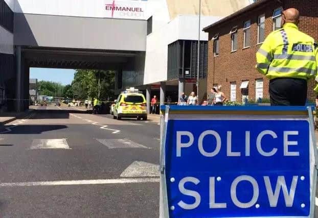Police closed the road