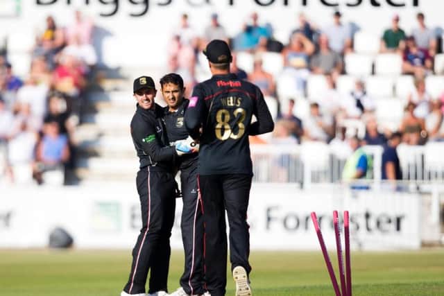 Mohammad Abbas claimed the early wicket of Richard Levi